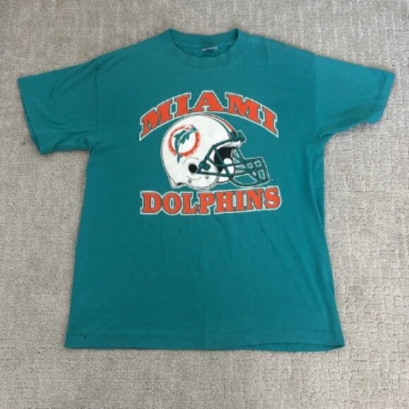 Vintage single stitch Miami Dolphins Tee trench buffalo New York - Picture 1 of 9